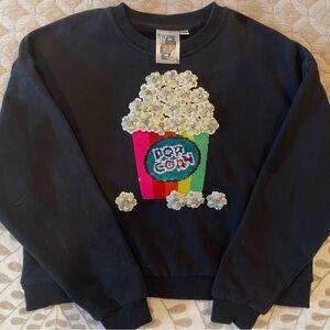 COPY - Queen of Sparkles Black Popcorn Sweatshirt